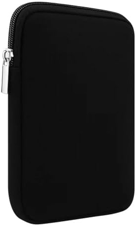 vividstarry 6 Inch Neoprene Sleeve Case Pouch Bag E-Reader Protect Cover for Kindle 2022, Kindle 2019, Kindle Oasis, Kindle Kids, Kindle Paperwhite Kids, for Kobo Nia, Clara 2E (Black)