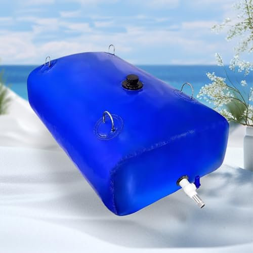 Réservoir de stockage d'eau portable, vessie de baignoire pour le stockage d'eau d'urgence, adapté au stockage d'eau en extérieur(blue,2 * 1 * 0.5m)