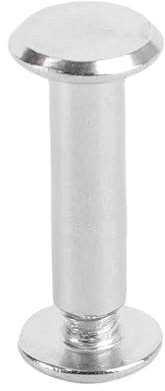 M4 Rivet Set, 40 Set Plano de Cabeza Redonda de Cabecera de Acero Inoxidable de Acero Inoxidable Tornillos Postales, Fácil de Usar para Artesanías de Ropa de Cuero, Hechas de