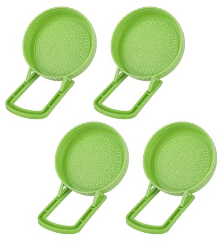 Penitue 4pcs Sprouting Lids with Stand, BPA-Free Seed Germination Lids for Wide Mouth Mason Jars Plastic Sprouter Growing Kit for Bean Sprouts Alfalfa Broccoli Salad Greens & Microgreens