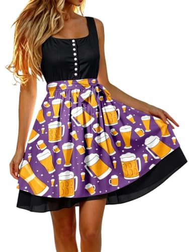 Dirndl förkläde individuellt dirndlförkläde med rosett dirndlförkläden kostymmode kostymförkläde med knytband Dirndl-förkläden kvinnor för bayersk ölfest oktoberfest outfit