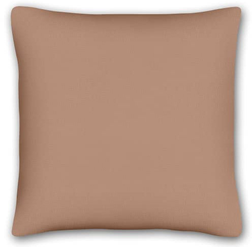 KiGATEX Kissenbezug 40x40 cm – 100% Baumwolle, weiche & langlebige Dekokissenhülle, waschbar, in vielen Farben – Ideal für Sofa, Bett & Wohnbereich - Coffee