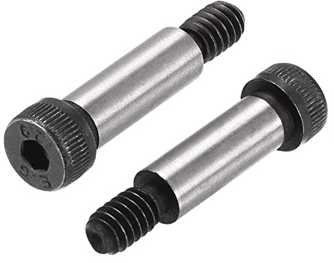 sourcing map Alloy Steel Hexagon Socket Head Shoulder Screws Bolts, 3/4 Shoulder Length, 5/16 Shoulder Dia, 1/4-20 Thread, 6pcs