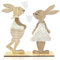 Espositori Decorativi per Pasqua, Coniglietto Pasquale in Legno, 2 Pezzi Coniglietti Decorativi in Legno, decorazione pasquale per Pasqua, Decorazione Pasquale per Feste Giardino Casa