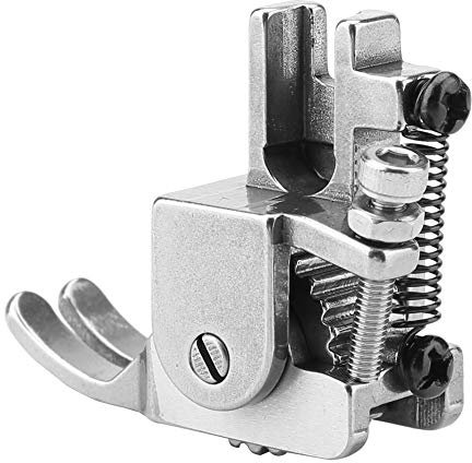 Zerodis Adjustable Roller Presser Foot for Thick Fabric & Leather, Snap On Low Shank Adapter, Compatible