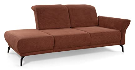 CAVADORE Cooper - Chaiselongue (poliéster, Cobre, Grande)