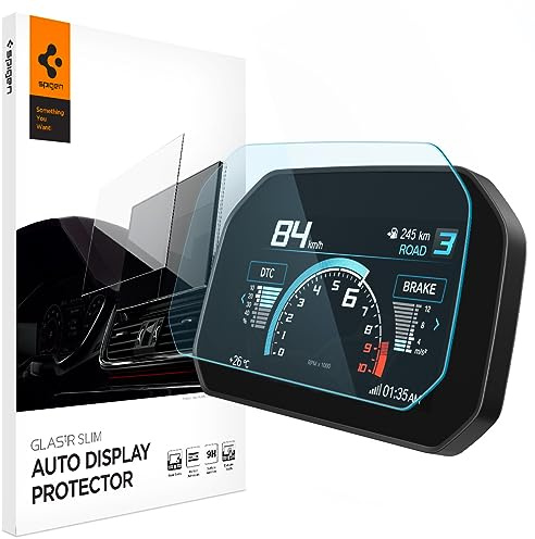 Spigen Glas.tR Slim Vetro Temperato compatibile con BMW Motorrad 6.5 Pollici TFT Display Screen, R 1250 GS (2018-2025), F 900 XR, Anti-graffio, Durezza 9H Pellicola prottetiva