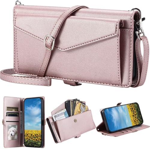 Tivenfezk Nadoli pour Samsung Galaxy S20 FE Portefeuille Coque avec Porte Cartes,Flip PU Cuir Étui Sac à Main Bouton Magnétique Collier Housse Cordon Etui