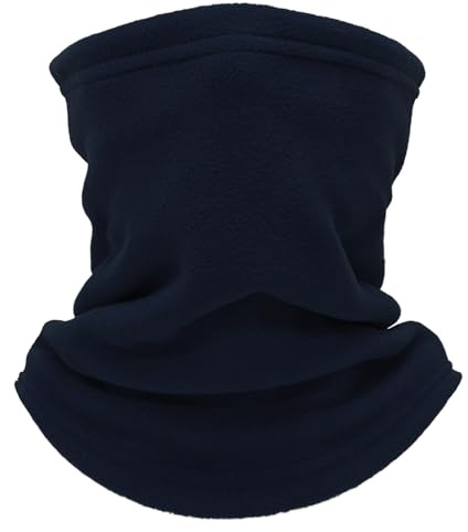 crazy bean Winter Loop halsduk män kvinnor tubhalsduk vindtät slinga halsduk multifunktionell halsduk halsvärmare halsduk med justerbar sladdperfekt för utomhusaktiviteter, Marinblå, One size
