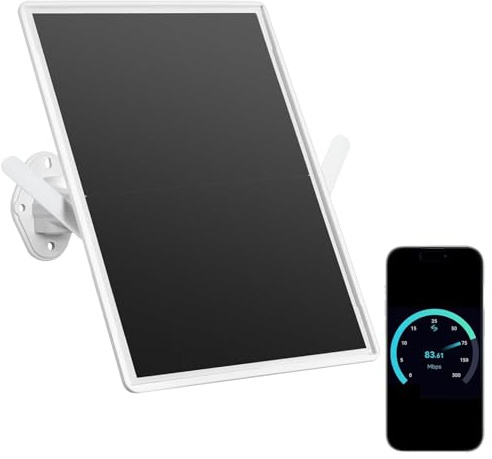 Solar Outdoor 4G Router with SIM Card Slot,Single-Band, 2.4 GHz WiFi Surport 8 Camera, 15W Solar Panel, Built-in 20000mAh Battery,Waterproof IP65, Outdoor WiFi Solution for Securiy Camera