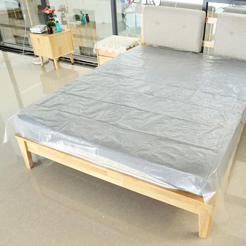 KIMISS Feuille de Film en Plastique pour Serre à Usage Agricole, Couverture en Polyéthylène Transparent Très Résistante - Solution Résistante à la Poussière 150 (KIMISSqo06xscr7w-JY20124-02)