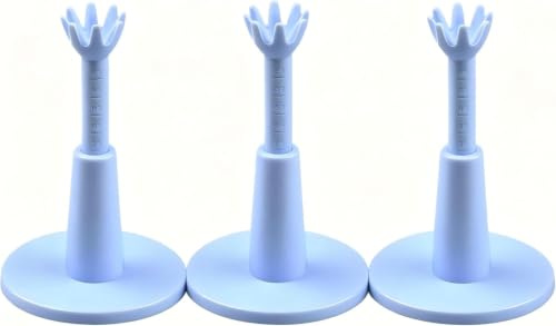 3 Pack Adjustable Rubber Golf Tees for Practice Mats, Reusable Height-Adjustable Tees for Driving Range Training