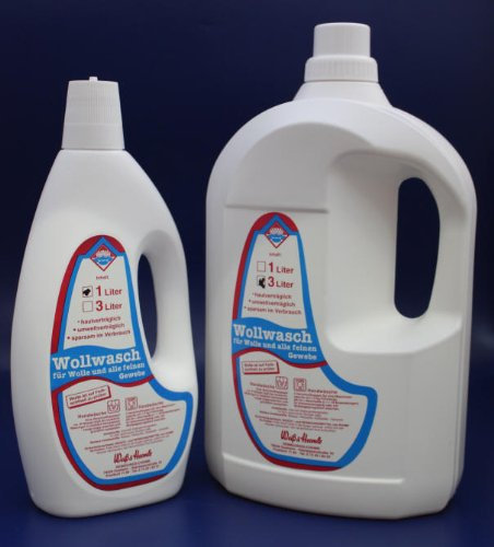 Wasserrose® 1 L SPEZIALWASCHMITTEL WOLLWASCH FLÜSSIG FÜR Wolle + FEINES GEWEBE Made IN Germany