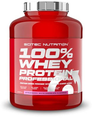 Scitec Nutrition Protein 100% Whey Protein Professional, Erdbeer-Weiße Schokolade, 2350g