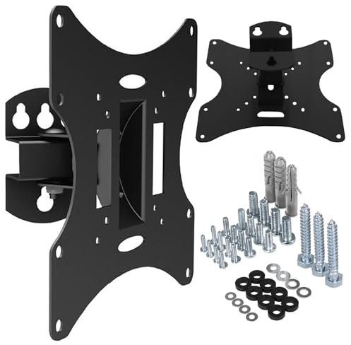 Maclean MC501B support mural pivotant double bras compatible avec les tv de 13-42 poces pour les écrans LCD Plasma LED TV, Panasonic, Philips, Sony, LG, Loewe, Toshiba, Samsung, Medion, Sharp, Orion, etc Max VESA 200x200