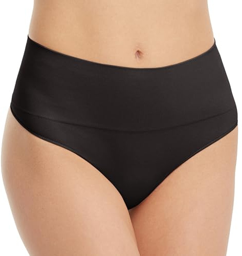 Spanx Thong, Tanga Mujer, Negro, L