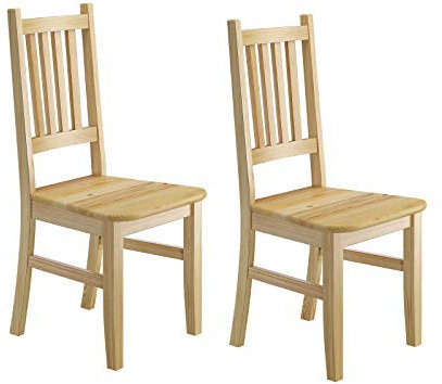 Küchenstuhl Massivholzstuhl Esszimmerstuhl Kiefer Stuhl Eris 90.71-01-D Set