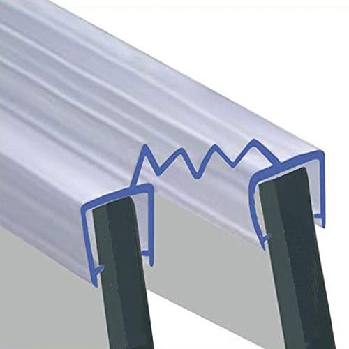 BIF040 Double Shower Glass Seal | Folding Middle Section | Fits 8-10mm Glass (2 Metres)