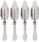 4x Cuchara Absenta Classic de ALANDIA I Fabricado en acero inoxidable I Diseño original pera servir Absinthe
