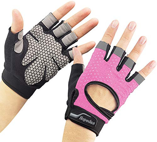 Hopedas Fitness Handschuhe, Trainingshandschuhe Handflächenschutz für Damen und Herren,Sporthandschuhe für Gewichtheben Krafttraining, Bodybuilding, Gym Workout, Kraftsport & Crossfit Training