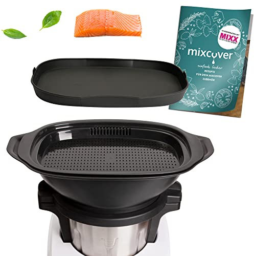 mixcover Dampfgarform Silikonform mit Rezeptheft Ebook Auflaufform kompatibel mit Silvercrest Monsieur Cuisine Einlegeboden, Monsieur Cuisine Connect Smart Trend Zubehör