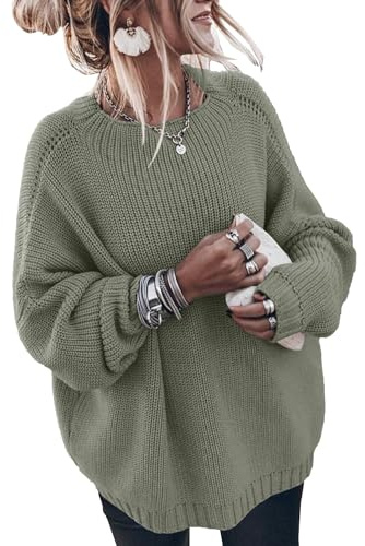 Womens Oversized Sweaters Loose Solid Casual Long Sleeve Mock Neck Knitted Jumper Tops
