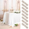 8 Stück Käsetuch Tischläufer Braungrau,90 x 300 cm Rustikaler Gaze Stoff Boho Seihtuch-Tischläufer lang Cheesecloth Tischläufer Hochzeit Tischdecke für Hochzeit, Party, Bankett Dekoration
