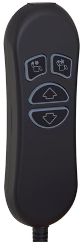 Hommoat 4 Lighted Buttons 5 Pin Remote Replacement with USB Charge Port for Dual Motor Lift Chair and Power Recliner DL-SK-109-2-002