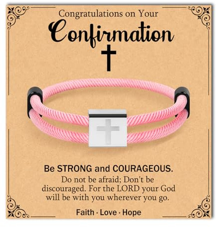 Focxoio Confirmation Gifts for Girls Catholic, Confirmation Bracelet
