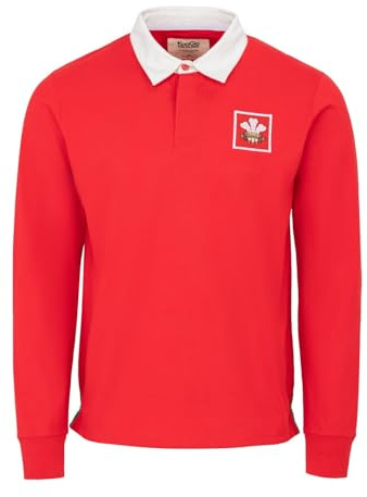 Kooga Mens Vintage Long Sleeve Rugby Shirt Wales L