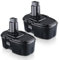2 PACKS DC9096 5.5Ah 18V Ni-MH Replacement Battery for Dewalt Compatible With Dewalt 18V Battery DC9096 DE9098 DE9503 DE9039 DE9095 DW9096 DW9095 DW9098 DC725