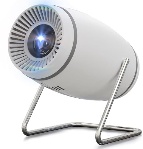 Doingdo Mini Projektor 4K Mini Beamer WiFi 6 und Bluetooth 5.4, Tragbarer Video Projektor, 130 Zoll Home Cinema Smart Projektor Kompatibel mit HDMI/TV Stick/USB / PS5 (Integrierte App)
