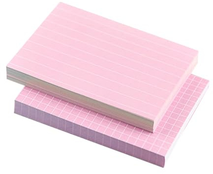 Gadpiparty 150 tarjetas de índice rayadas, tarjetas flash de color aleatorio para tomar notas, estudio y codificación de colores, portátiles, ligeras para estudiantes y profesores, color aleatorio