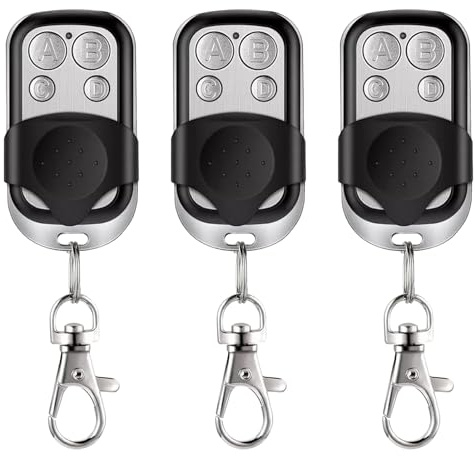 Fernbedienung Garagentor, 3 Stück 433 MHz Universal Fernbedienung Klonen, Garagentoröffner Kompatibel mit Marantec, Handsender 433 MHz, für Schalter Licht, Garagentor Autos, Rollladenschalter