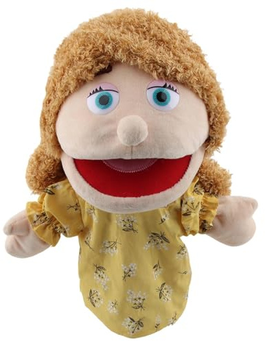 XIMEY Marionetas de Mano Niños, Marionetas de Cuerda, Marioneta Peluche Mano, Títere de Mano para Cuenta Cuentos, Enseñar y Realizar Juegos Interactivos, Regalo de Cumpleaños (Mamá, 30cm)