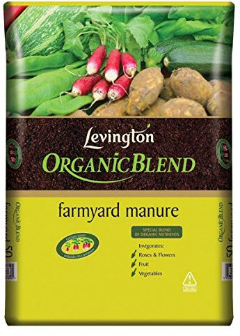 3X Levington Original Farm Organic Manure 50 Litre Farm Yard