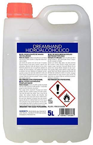 Chiner - Gel hidroalcohólico higienizante de rápido secado - Contenido en alcohol 70% -Envase 5 litros.
