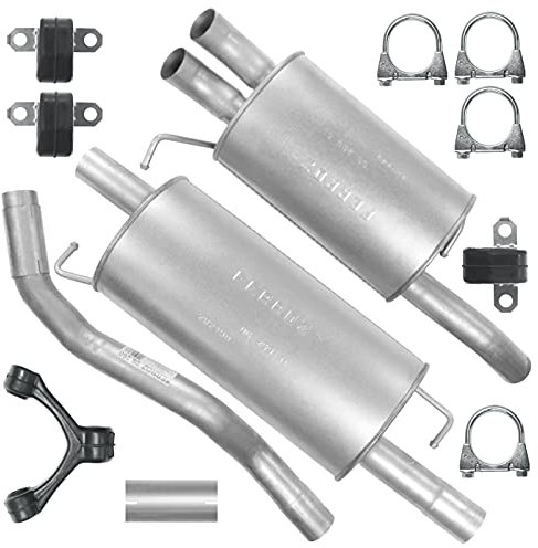 Adamot Auspuff Auspuffanlage Schalldämpferset für VW Transporter T5 V SWB 2.5 TDI