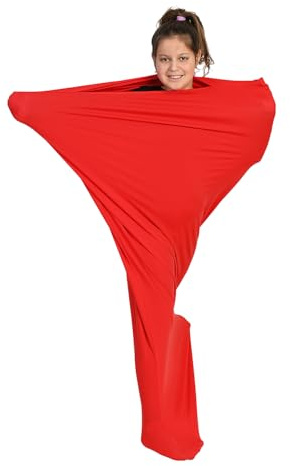 Sensory Owl Ganzkörpersocke Sensorisch Kinder und Erwachsene Ganzkörperwickel Stressabbau Autismus ADHD Hilfsmittel XXXL 190 cm Rot