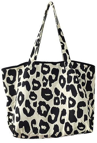 Yooamz Canvas Tasche Damen Umhängetasche Damen Schultertasche Lässige Tote Handtasche Shopper Tasche Damen Groß für Alltag, Büro, Schulausflug und Einkauf (Schwarz)