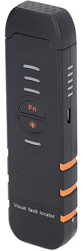 TTOCAR Visual Fault Locator Kit, Fiber Optic Source Tester, 5KM Fiber Optic Cable Source Tester VFL Red Light Pen for Network Test Support FC SC ST Port