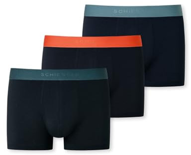 Schiesser Herren 3 Pack Boxershorts Bio Baumwolle Multipack - 95/5 Organic, Sortiert 6_180194, 9
