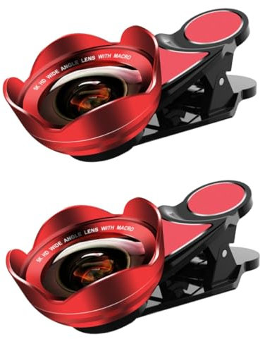 HOMSFOU 4stücke Weitwinkel Und Makro-objektiv Für Smartphones Verzerrungsfrei Hochwertiger Kamera-objektivsatz Für Beeindruckende Stadtansichten Und Gruppenfotos