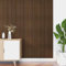 neu.holz Wandpaneele Bronckhorst 6er Set Wandverkleidung zum Kleben 3D Paneele 195 x 31,5 cm Wand Deko Indoor Lamellenwand Dunkler Holzton