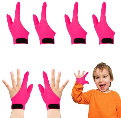 Adfuenom 4 pièces sucer le pouce arrêter de sucer le pouce gants à mâcher pour les enfants mordre les doigts 5-13 ans.