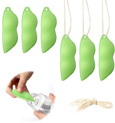 UOCAI 6 Piezas Limpiador de Botellas, Botella Esponja Limpiador de Botellas, Magic Beans Botella Limpia Frijoles, Frijoles Botella Esponja Limpiadora para una Variedad de tamaños de Botellas