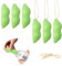 UOCAI 6 Stück Flaschenreiniger, Magic Beans Flaschenschwamm Bottle Cleaner, Magic Beans Bottle clean Reinigungsbohnen, 8x2x2CM Beans Bottle Cleaning Sponge für eine Vielzahl von Flaschengrößen
