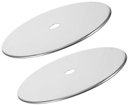 MAGICLULU 2pcs Induction Cooktop Hob Converter Round Plate Heat Diffuser Disc for Pots Stainless Steel