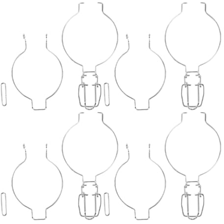 CLISPEED 4 hebillas herméticas para tarros de vidrio, clips de alambre de acero inoxidable para una fácil conservación de alimentos, compatible con recipientes de boca ancha, tarros de despensa