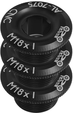 Mikinona Tornillos Cortos para Brazo de Manivela de Aleación de Aluminio, Color Negro, Juego de 3 Piezas Compatibles con Bicicletas de Montaña, Carretera y Piñón Fijo, Accesorios Ciclismo